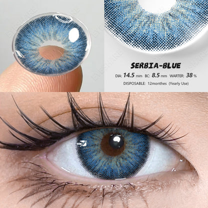 Serbia Blue 14.5mm 1 Pair | 1 Year