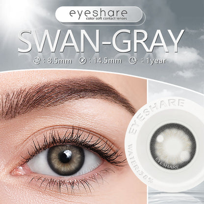 Swan Gray 14.5mm 1 Pair | 1 Year