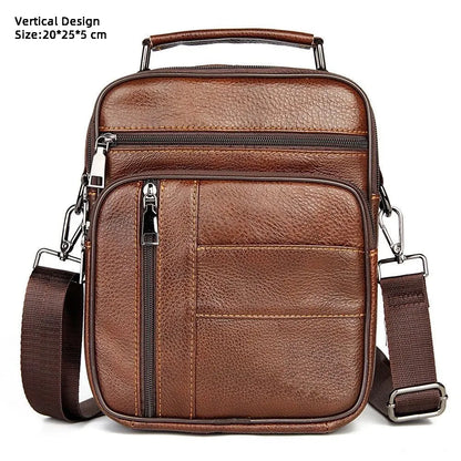 Aichashi Men Messenger Bags Genuine Leather Handbags for Man Luxury Brand Male Crossbody Bag for Mini Pad Boy Shoulder Bag