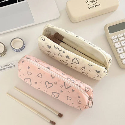 Aichashi BACK TO SCHOOL Love Pencil Case School Supplies Pencilcase Estuche Escolar Soft Trousse Scolaire Large Capacity Pen Case Kalemlik Pencil Pouch