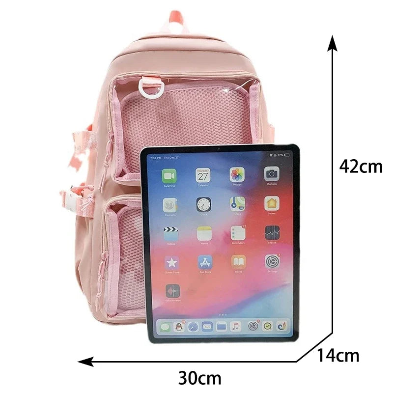 aichashi Japanese Kawaii Itabag Women New  Transparent Backpack Women Large Capacity Ita Backpack School Bags For College Student JK