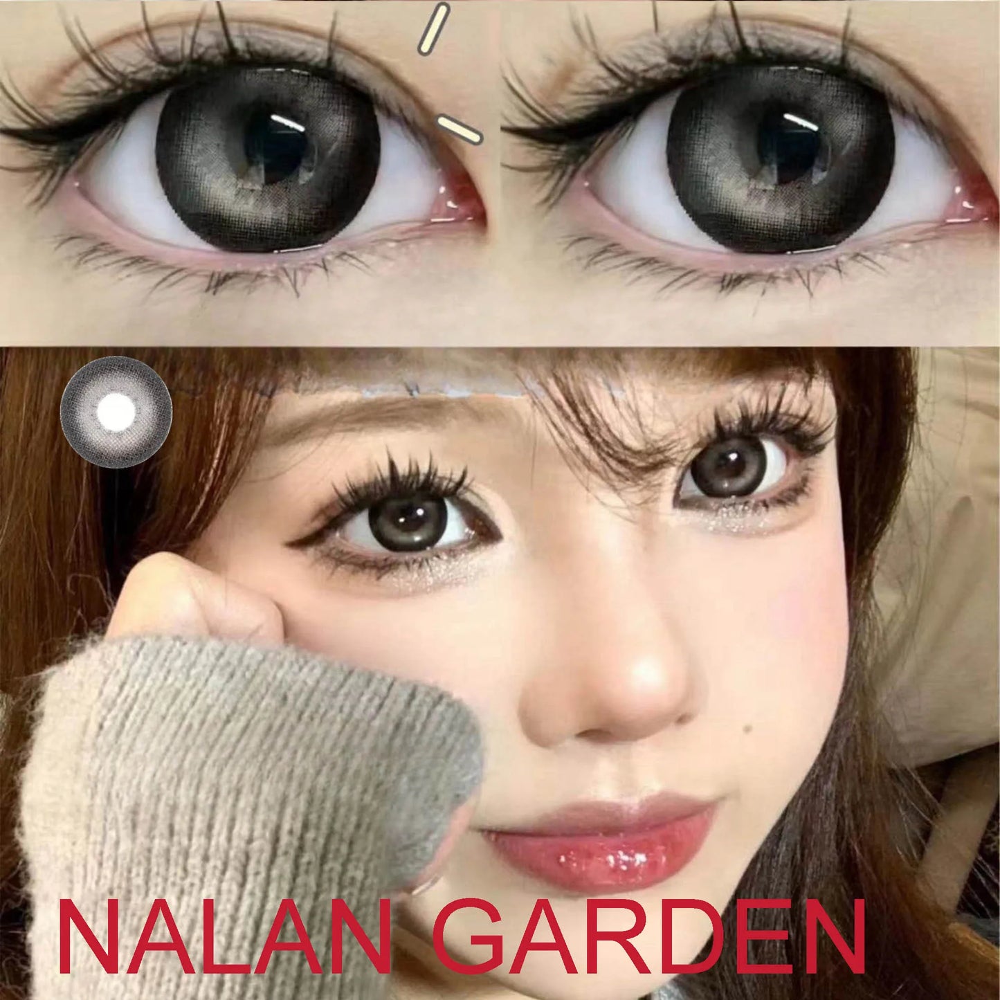 Aichashi 14.50mm Soft Eye Contact Lenses Women Men Fashion Makeup Accessories lentes de contacto Nalan Garden