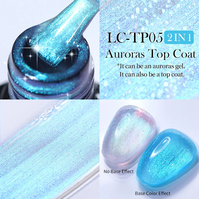 Aichashi 7ML Aurora Cat Magnetic Gel Nail Polish Nail Art Sparkle Glitter Gel Varnis Semi Permanent Soak Off  UV Gel Varnishes