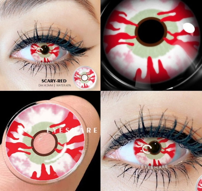 2pcs Colored Contact Lenses For Eyes Cosplay Colored Lenses Blue Contact Lens Yearly Beautiful Pupil Eyes Contact Lens