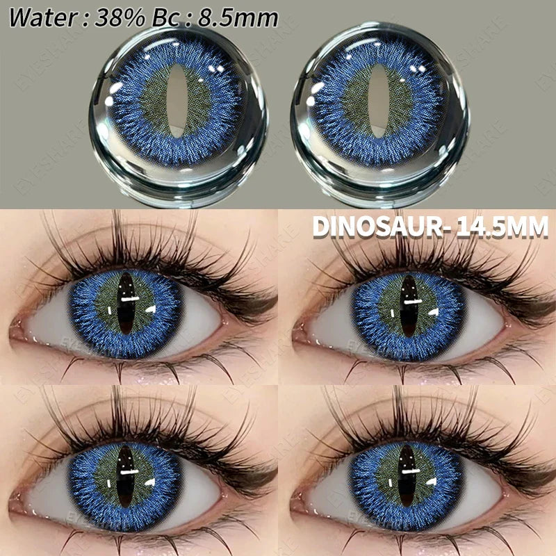 Aichashi Halloween Color Contact Lenses 1pair Cute Anime Cosplay Contact Lenses Blue Eyes Contact Lenses Yellow Colored Contacts