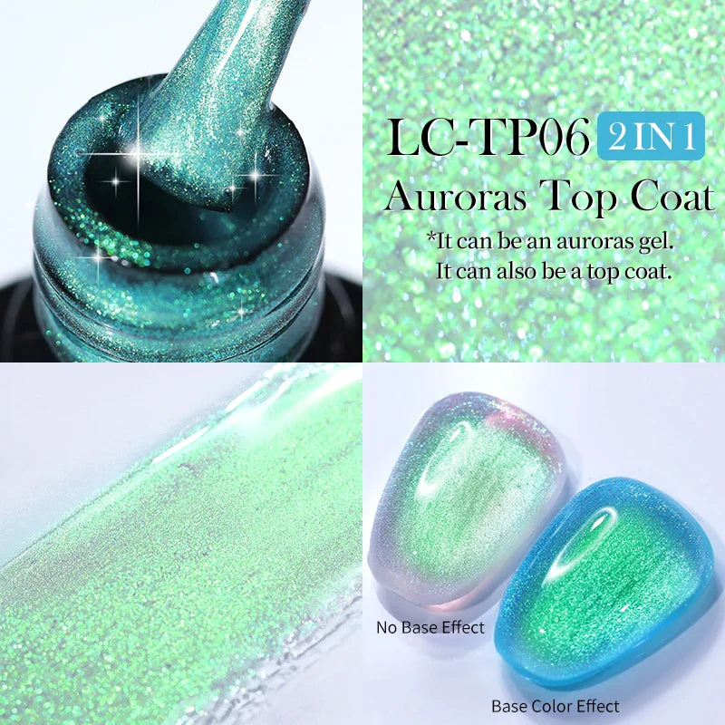 Aichashi 7ML Aurora Cat Magnetic Gel Nail Polish Nail Art Sparkle Glitter Gel Varnis Semi Permanent Soak Off  UV Gel Varnishes