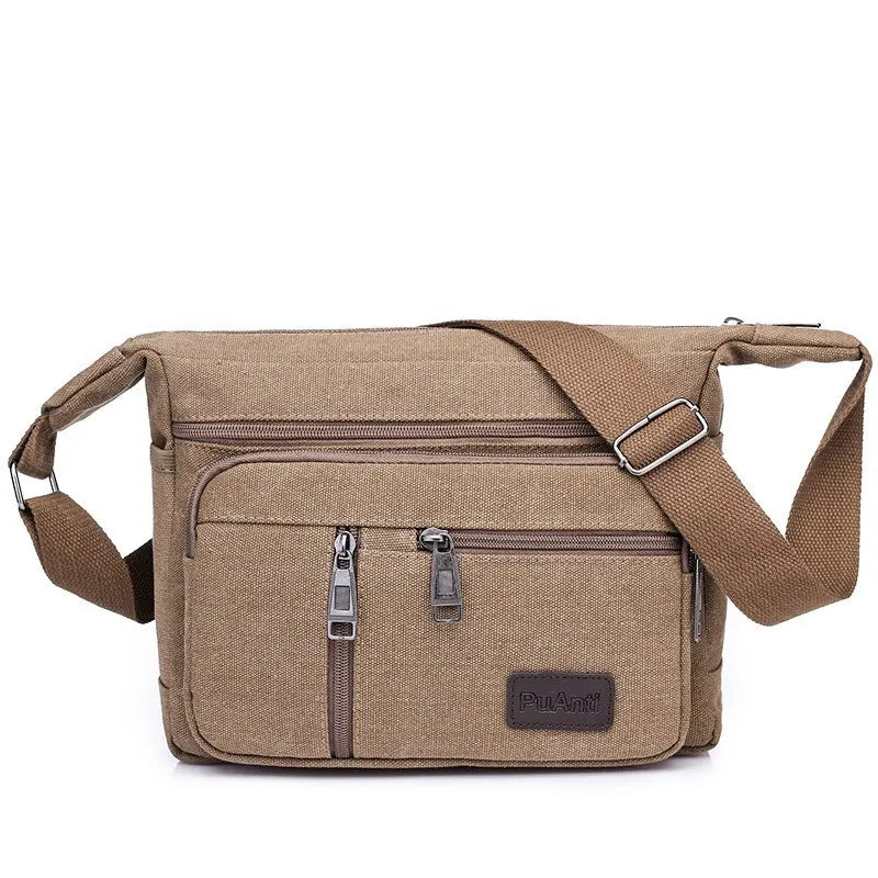 Aichashi Men Canvas Shoulder Bags Casual Tote Travel Men's Crossbody Bag Luxury Messenger Bags Fashion High Quality Handbag