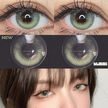 1 Pair Blue Lenses Anime Accessories Color Contact Lenses for Eyes Comic Tears Eye Fashion Lenses Green Lenses