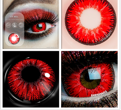 2pcs Colored Contact Lenses For Eyes Cosplay Colored Lenses Blue Contact Lens Yearly Beautiful Pupil Eyes Contact Lens