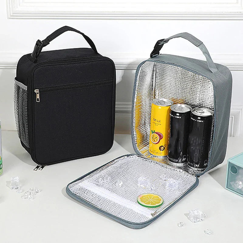 Aichashi Lunch Bag Tote Portable Insulated Box Canvas Thermal Cold Food Container School Picnic Men Women Kids Travel Lunchbox Keep Warm