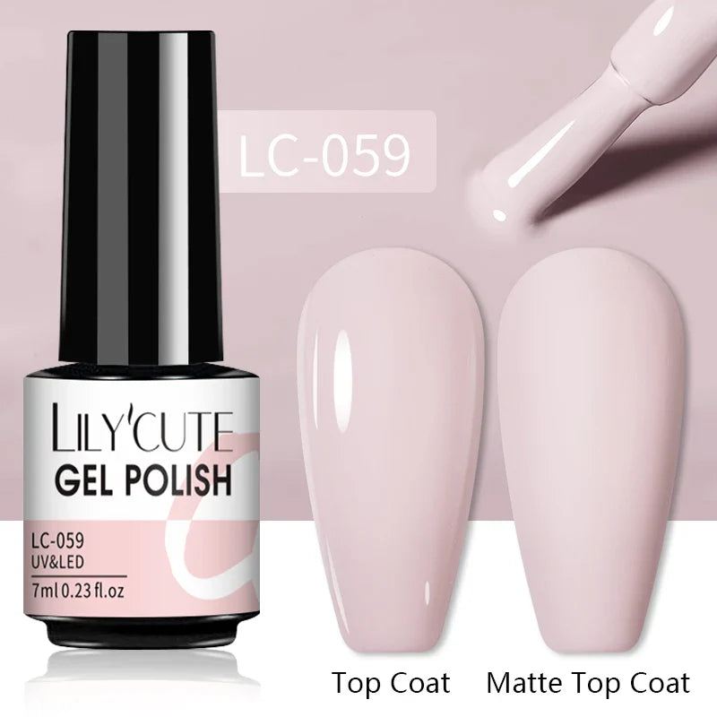 Aichashi 7ML Gel Nail Polish Vernis Semi-Permanent Nude Nail Polish For Nails Soak Off UV LED Gel DIY Nail Art Gel Varnishes