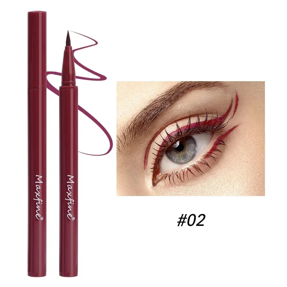 Aichashi Colorful Liquid Eyeliner Pencil Waterproof Blue Red Black White Eye Liner Pen Long Lasting Quickily Drying Eyes Makeup Cosmetics