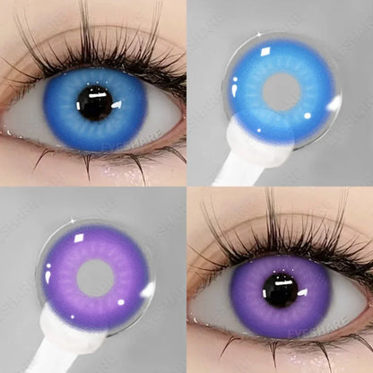 Aichashi New Fashion Color Contact Lenses for Eyes Anime Blue Eyes Contacts Lense Colorful Makeup Eyes Lenses Yearly 2pcs/pair