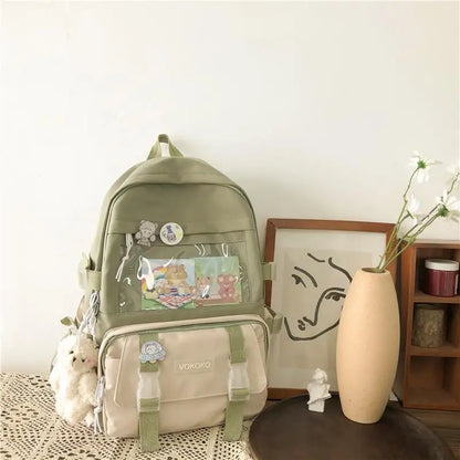 Aichashi Kawaii Women Backpack Waterproof School Bag For Teenager Girl Student Bookbag Laptop Rucksack Cute Female Travel Bagpack Mochila