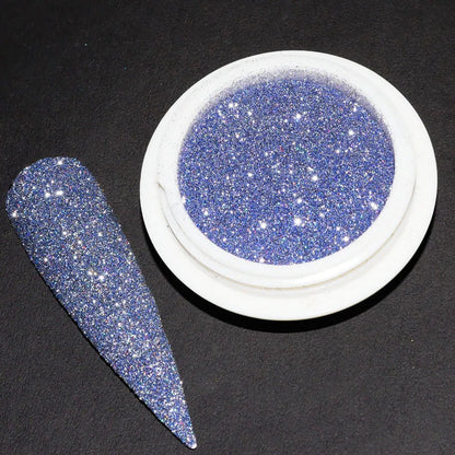 1Box Unicorn Holographic Nail Powder Silver Glitter Metallic Rub Dust Mirror Pigment Extra Fine Shiny Chrome For DIY Manicure*Y*