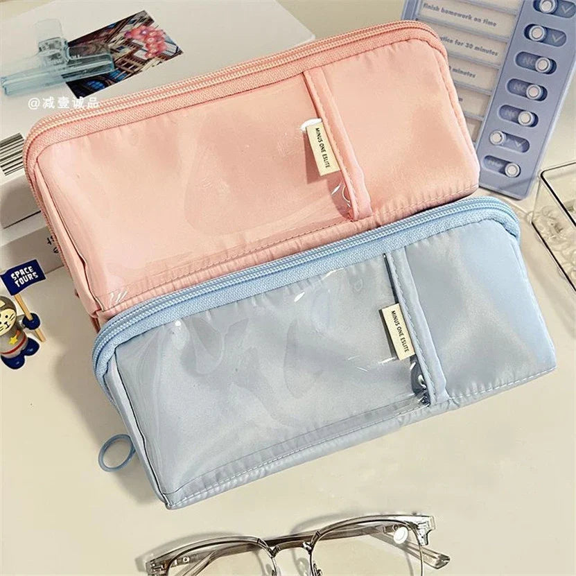 Aichashi BACK TO SCHOOL Pencil Case Large Capacity Pen Case Estuches Escolares Kalemlik Astuccio Kawaii Productos Japanese Stationery Trousse Cute Bags