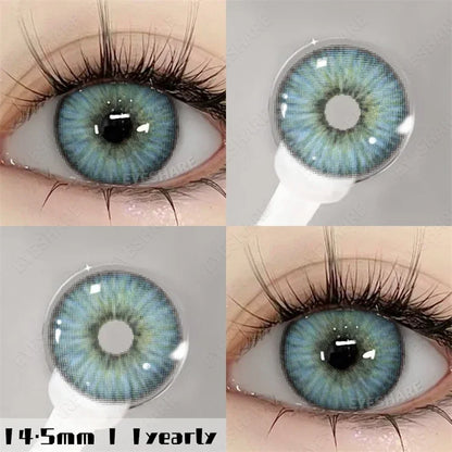 Aichashi New Fashion Color Contact Lenses for Eyes Anime Blue Eyes Contacts Lense Colorful Makeup Eyes Lenses Yearly 2pcs/pair