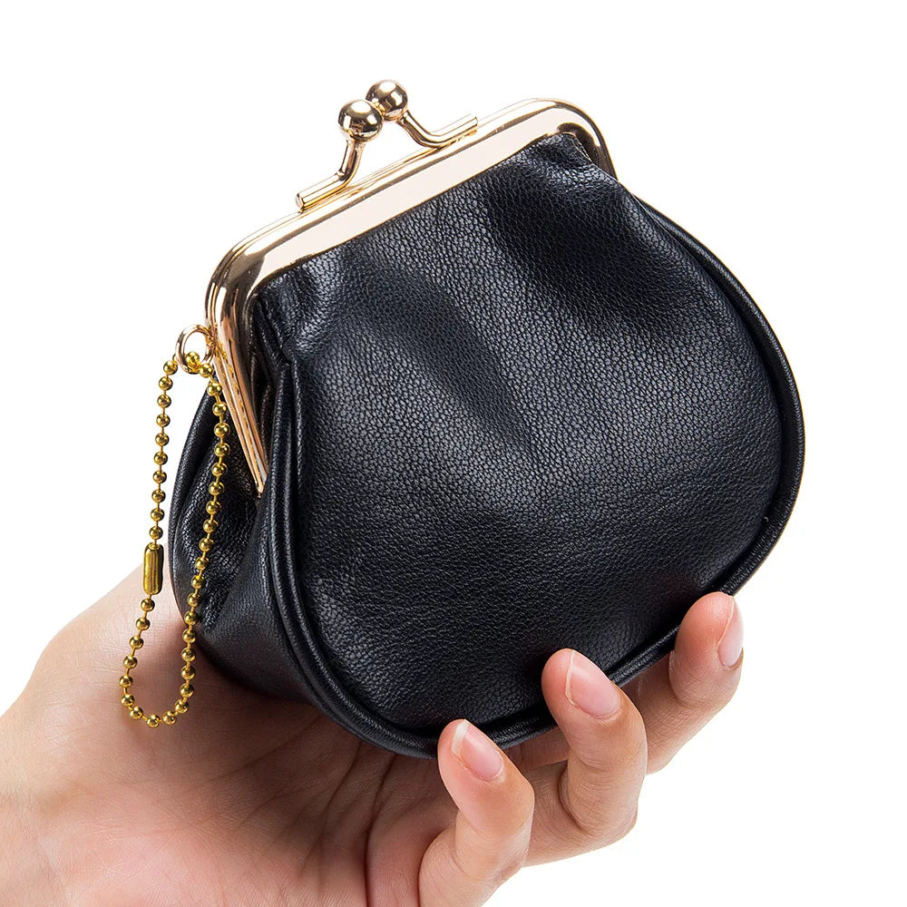 Aichashi New Women Wallets Female Genuine Leather Purses Small Cute Hasp Purse Fashion Soft Cowhide Money Bag Large Capacity Coin Holders