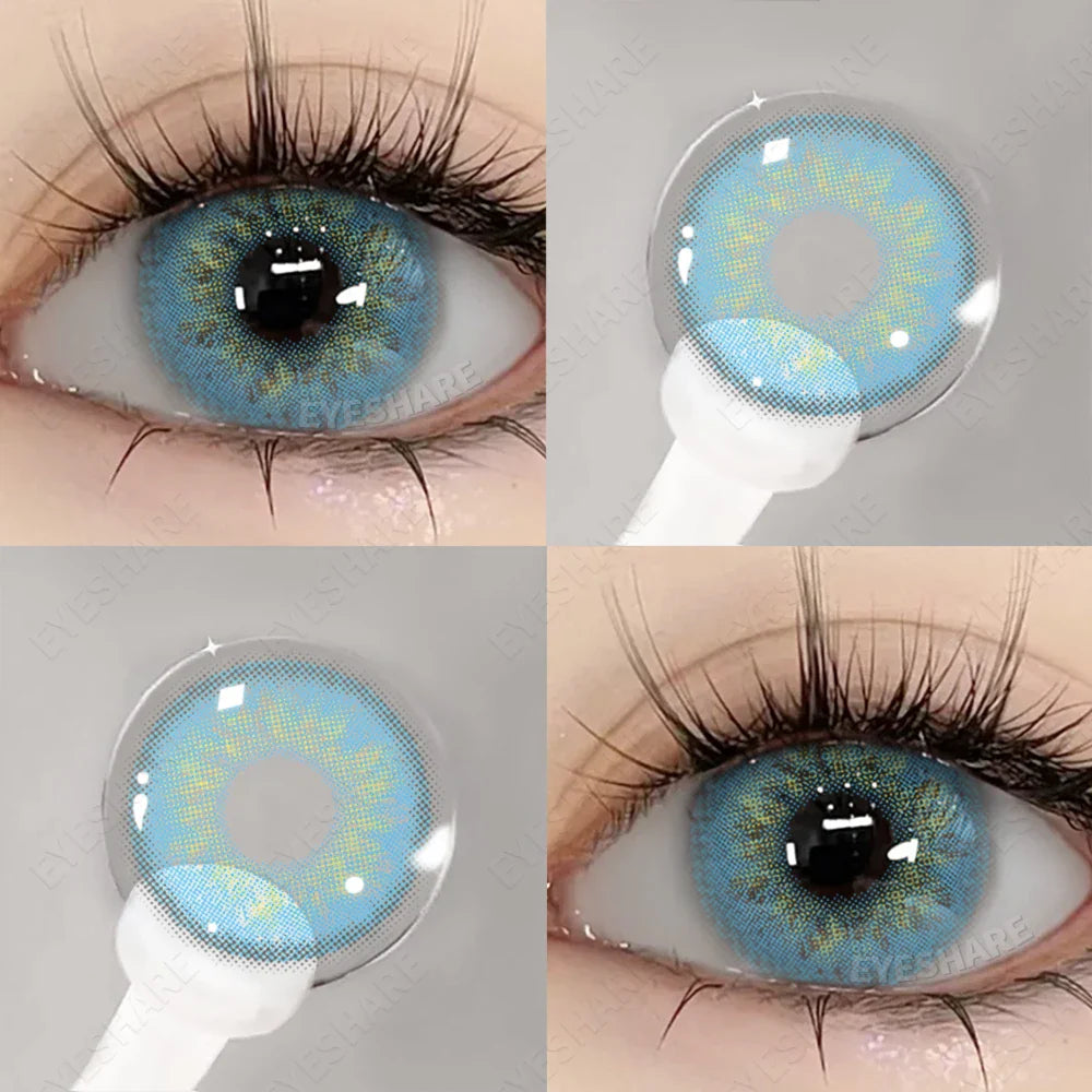 Aichashi New Fashion Color Contact Lenses for Eyes Cosplay Blue Eyes Contacts Lenses Makeup Green Eyes Lenses Yearly 2pcs/pair