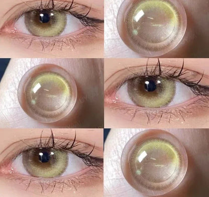 1 Pair Korean Fashion Lenses Pink Cosplay Anime Lenses Color Contact Lenses for Eyes Cosmetics Colored Lenses Red Lenses