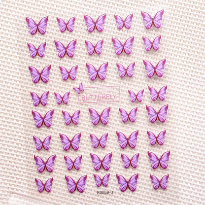 Aichashi 1pcs 5D Relief Kawaii Lace Series Nail Art Stickers Pink Bow Heart Nail Decoration Decals Self-Adhesive Manicure Accessories DIY