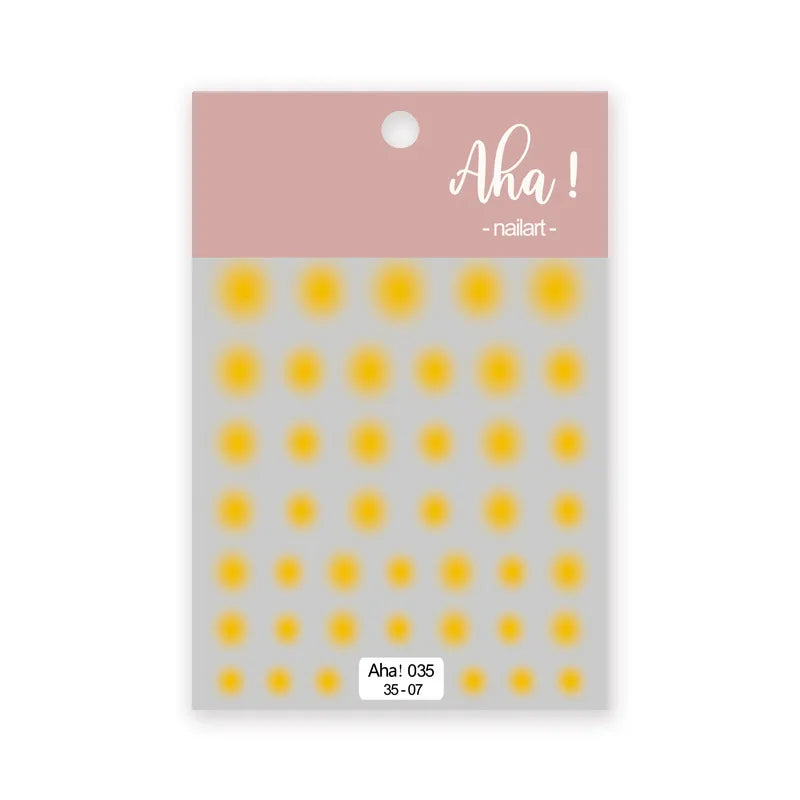 Aichashi 12 colors Pink Smudge Nail Sticker Blush Gradient Decals Sticker Self-Adhesive Translucent Waterproof Ultra-Thin 3D Nail Slider