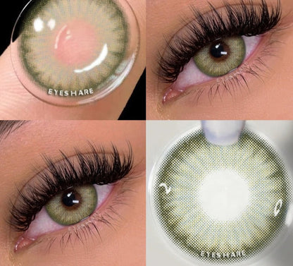 Color Lens Eyes 2pcs Natural Color Contact Lenses For Eyes Yearly Beauty Contact Lenses Eye Cosmetic blue Color Lens