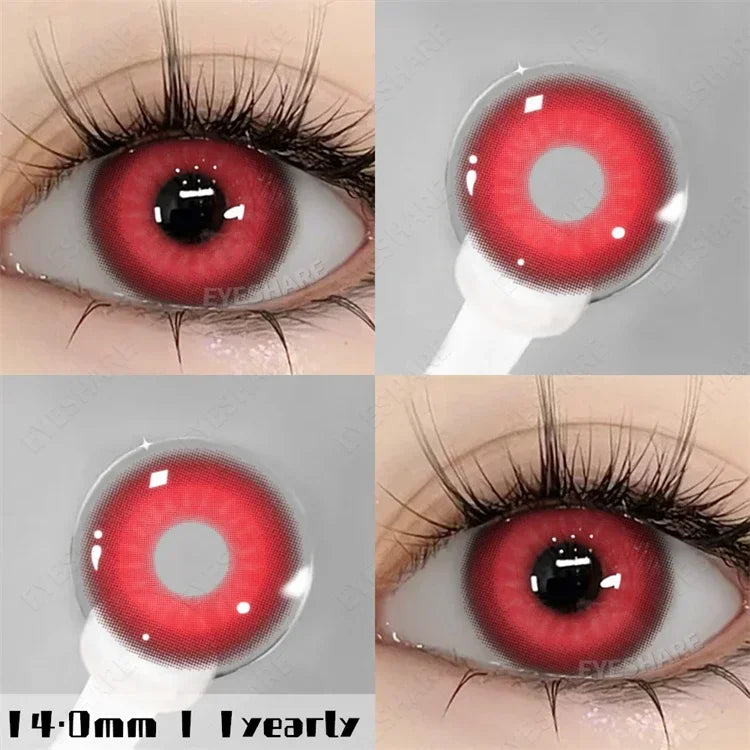 Aichashi New Fashion Color Contact Lenses for Eyes Anime Blue Eyes Contacts Lense Colorful Makeup Eyes Lenses Yearly 2pcs/pair