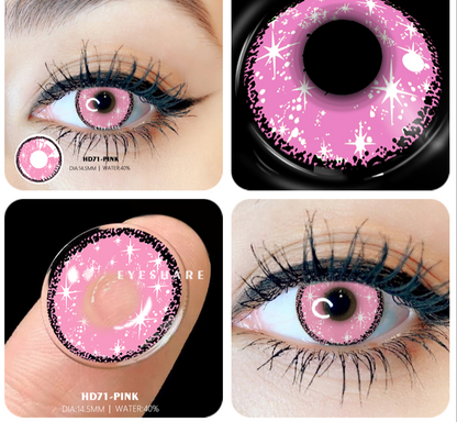 2pcs Colored Contact Lenses For Eyes Cosplay Colored Lenses Blue Contact Lens Yearly Beautiful Pupil Eyes Contact Lens