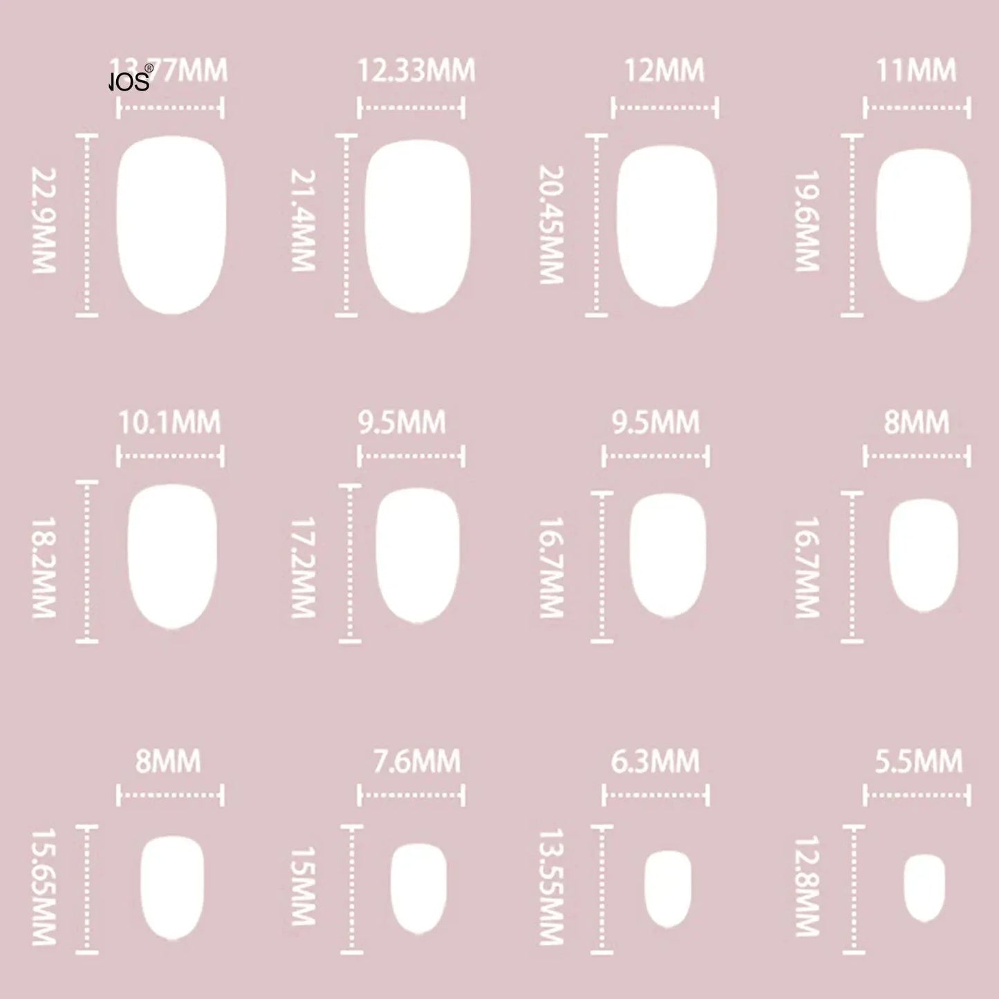 Aichashi French Oval False Nails for Girls 24pcs Black Edge Design Nude Color Wearable Press on Nail Tips Full Cover Short Acrylic Nails