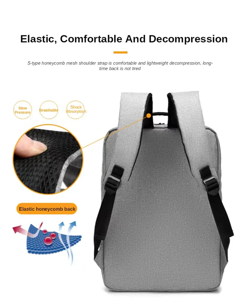 Aichashi Laptop Backpack Travel Multifunctional Large Capacity Male Usb Charging Computer School Backpacks Oxford Waterproof Bag for Men