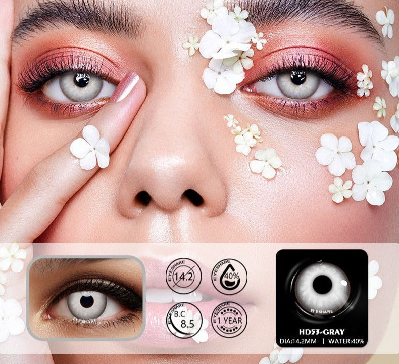 1pair Halloween Cosplay Color Contacts Lenses For Eyes Blue Black Colored Lens Anime Yearly Beauty Makeup Contacts Lens