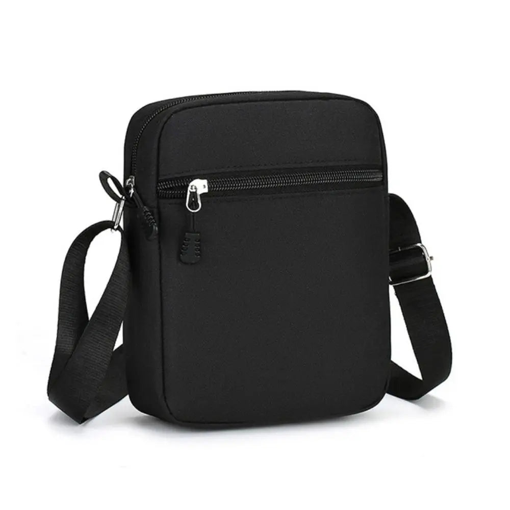 Aichashi Black Shoulder Bag Fashion Mini Oxford Mobile Phone Bag Crossbody Bag Men