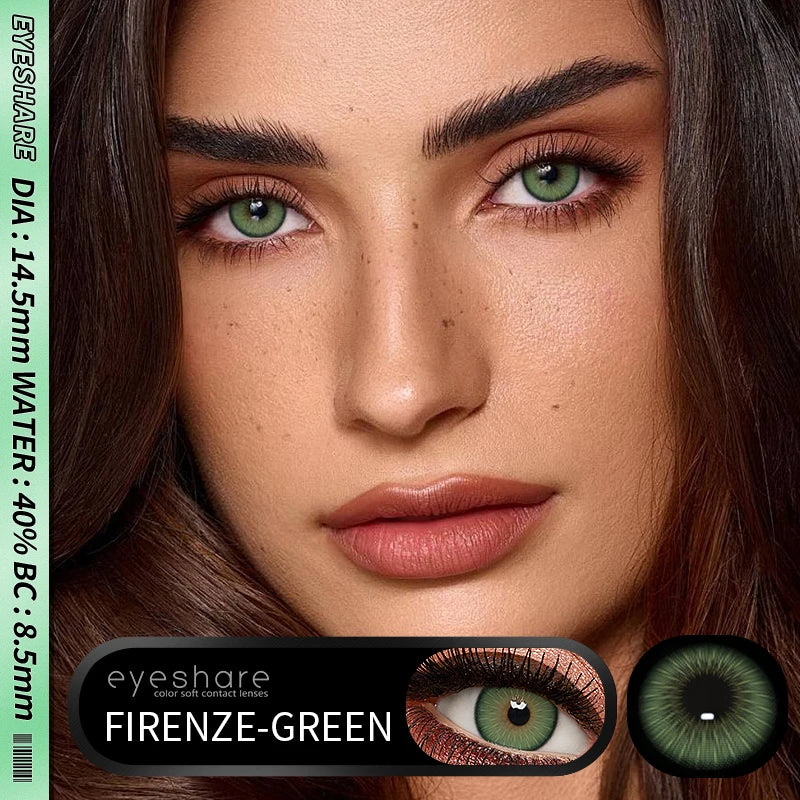 Aichashi New Fashion Color Contact Lenses Natural Brown Contact Blue Lenses Gray Pupils Cosmetic Colored Lens Green Eye Lenses