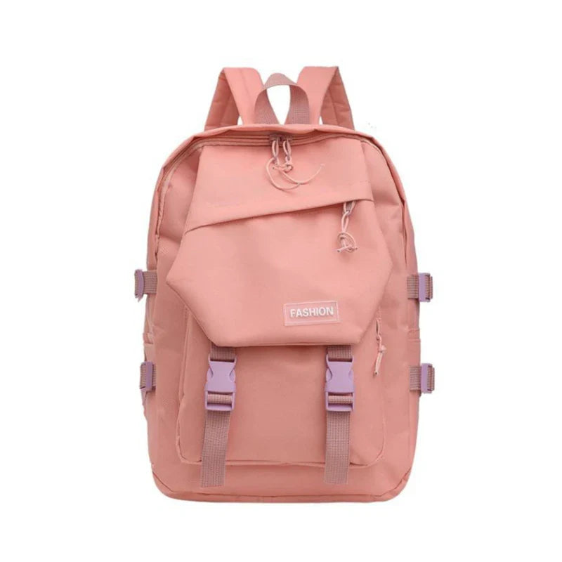 Aichashi BACK TO SCHOOL  Tide Cool Tooling Women's Backpacks for Girls Large-capacity School Bag Female High School Students Women Backpack Shoulders New