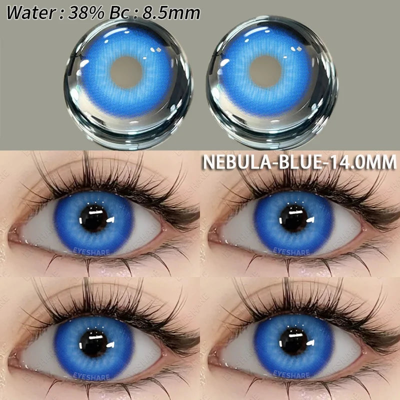 Aichashi 1 Pair Fashion Pink Cosplay Anime Lenses Color Contact Lenses for Eyes Cosmetics Purple Lenses Yearly Eye Contact Lens