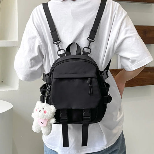 Aichashi BACK TO SCHOOL Fashion Kawaii Mini Backpack Women Shoulder Bag for Teenage Girls Multi-Function Small Bagpack Ladies Travle School Backpacks