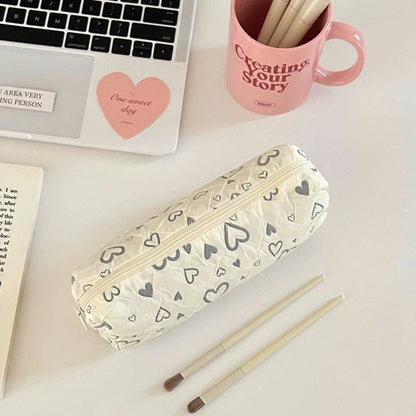 Aichashi BACK TO SCHOOL Love Pencil Case School Supplies Pencilcase Estuche Escolar Soft Trousse Scolaire Large Capacity Pen Case Kalemlik Pencil Pouch