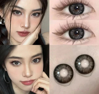 15mm Big Diameter Black Lenses 14.5mm Lenses  Colored Contact Lenses for Eyes Big Eye Lenses Natural Look Lenses