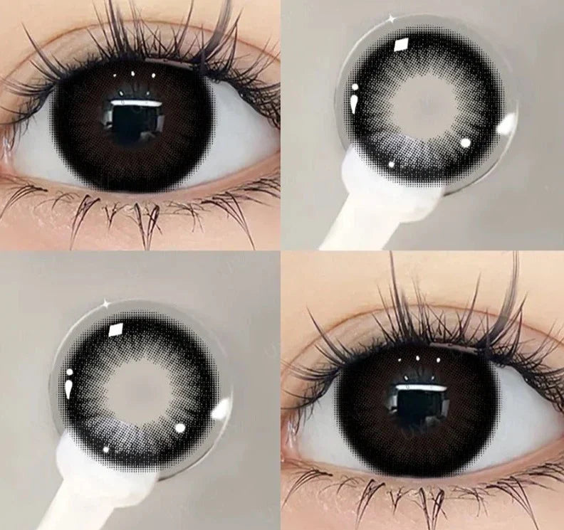 15mm Big Diameter Black Lenses 14.5mm Lenses  Colored Contact Lenses for Eyes Big Eye Lenses Natural Look Lenses