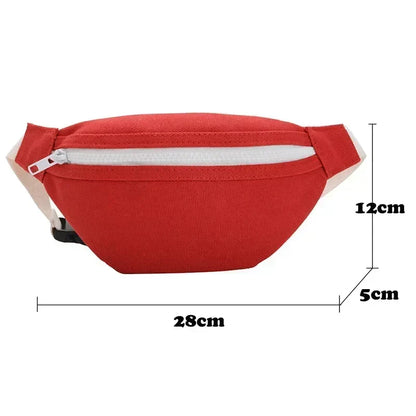 Aichashi Corduroy Women's Waist Bag Small Canvas Ladies Casual Shoulder Crossbody Bags Fashion Fanny Pack Female Solid Color Chest Bag