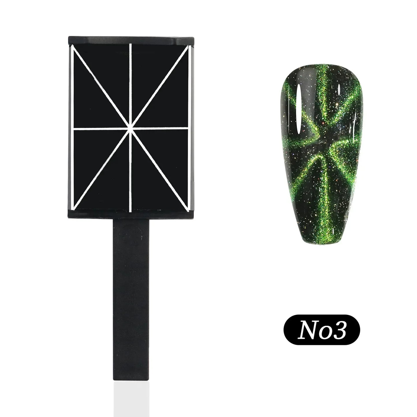 1Pc Black Nail Cat Eye Magnet UV LED magnetic Gel Multi Different Effect 3D Phantom Magnetic Stick Use For Manicure Shop Home