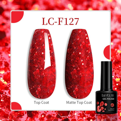 Aichashi 7ML Aurora Cat Magnetic Gel Nail Polish Nail Art Sparkle Glitter Gel Varnis Semi Permanent Soak Off  UV Gel Varnishes