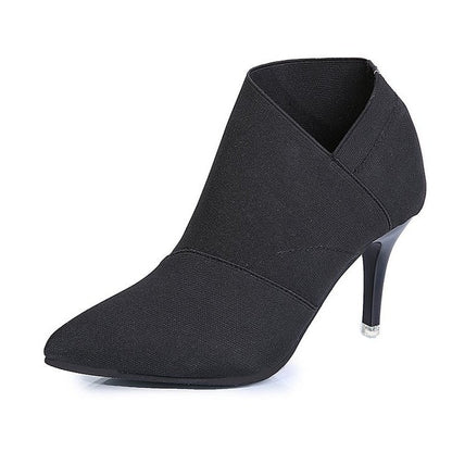 Aichashi New Fashion Women's Boots with Elegant High Heels Designer Ladies Slip-on Casual Stiletto Heels Office Shoes