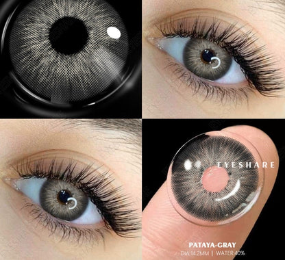 Color Lens Eyes 2pcs Natural Color Contact Lenses For Eyes Yearly Beauty Contact Lenses Eye Cosmetic blue Color Lens