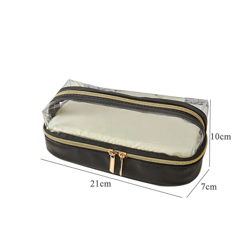 Aichashi BACK TO SCHOOL Pencil Case Transparent School Supplies Pencilcase Large Capacity Pencil Box Estuches Escolares Kawaii Stationery Pencil Cases