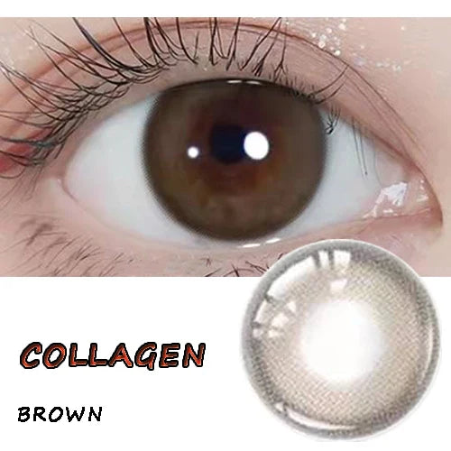 Aichashi Coslens 14.20mm Soft Contact Lenses with Power Women Men Fashion Eyewear lentes de contacto Coco Pearl