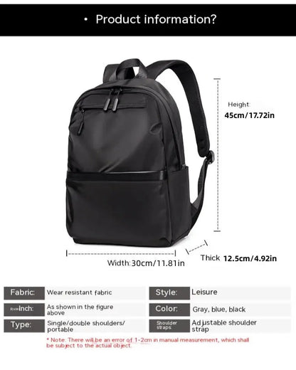 Aichashi Backpack Men Business Backpack Laptop Bag Student Bag Travel Bag Backpack