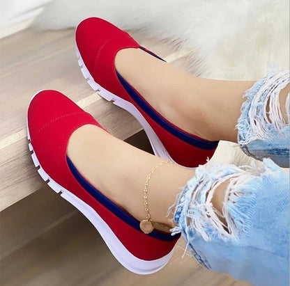 Aichashi Ladies Handmade Solid Color Women Shoes Classic Casual  Flat Heel Shoes Comfortable Non-slip Fashion Zapatos De Mujer Sneakers