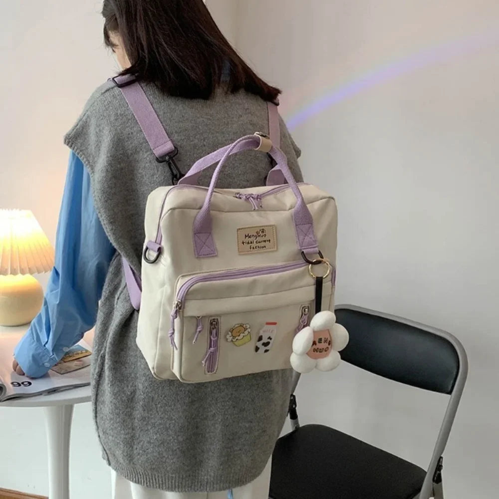 Aichashi BACK TO SCHOOL Japanese High School Girls Backpack School Bags for Teenage Girls Multi Pockets New Kawaii Backpack Women Harajuku Cute BookPack